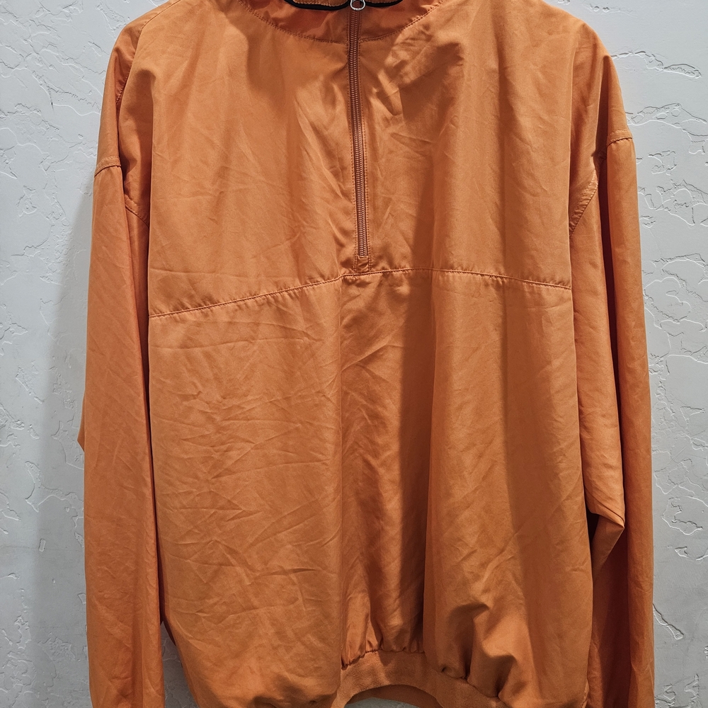 Bollé Golf Vibrant Orange Quarterzip Windbreaker for Men